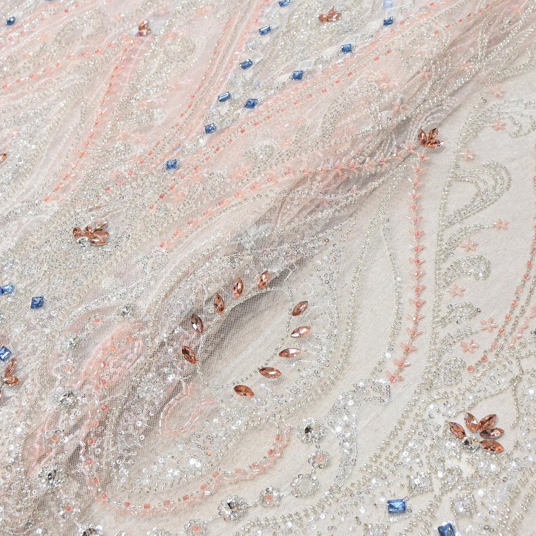Premium Net with Heavy Sequin & Stone Embroidery – Designer Fabric - IMP060-4