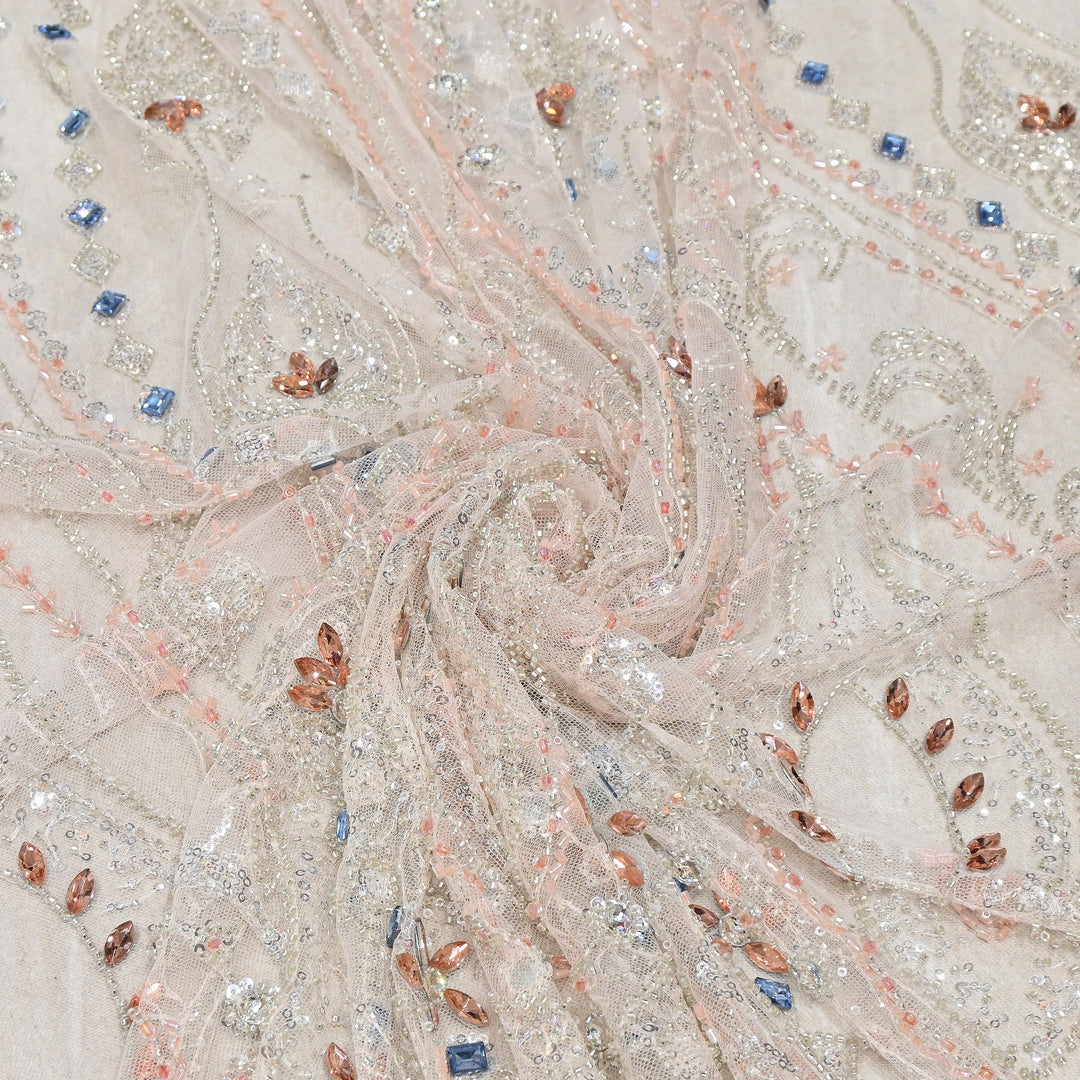 Premium Net with Heavy Sequin & Stone Embroidery – Designer Fabric - IMP060-4