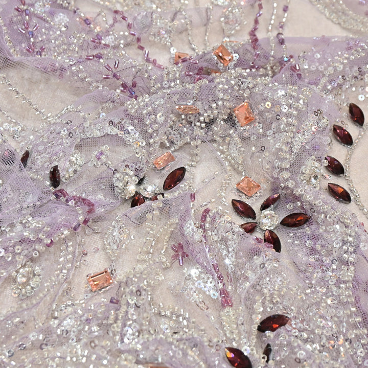 Premium Net with Heavy Sequin & Stone Embroidery – Designer Fabric - IMP060-6