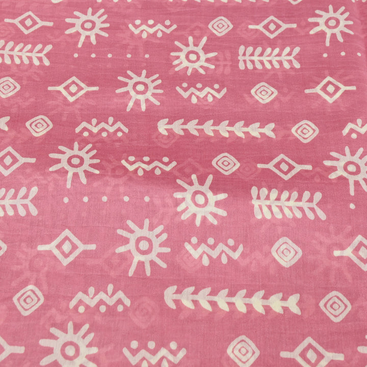 Silk Chanderi Digital Print Fabric – Elegant Designer Printed Fabric-001664-20