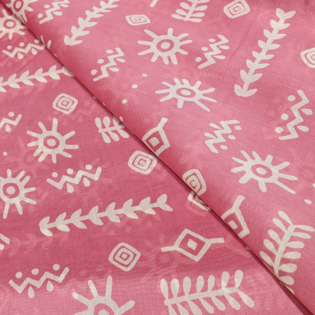 Silk Chanderi Digital Print Fabric – Elegant Designer Printed Fabric-001664-20