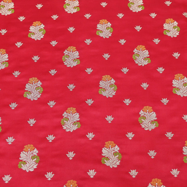 Premium Satin Mina Zari Booti Brocade Fabric | Designer Fabric | MAS425-05