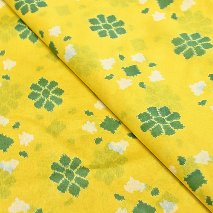 Silk Chanderi Digital Print Fabric – Elegant Designer Printed Fabric-001664-24