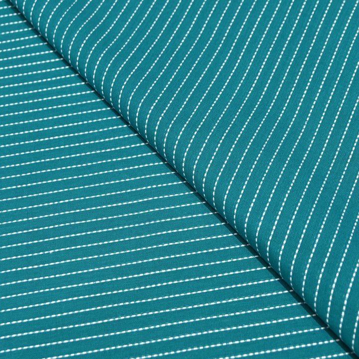 Handloom Cotton Stripe Fabric – Soft Breathable Casual Wear Fabric-MT8873-1