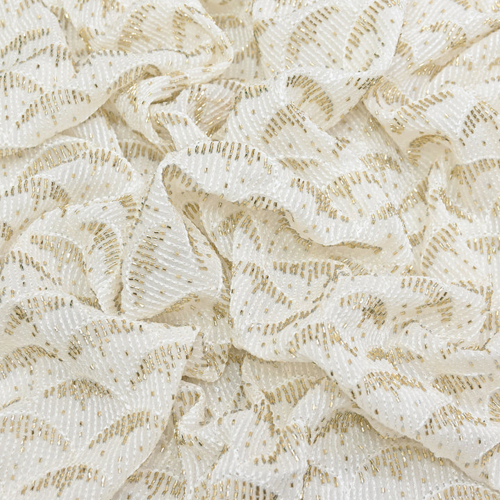 Dyable Georgette Moti Embroidery Fabric | T12856
