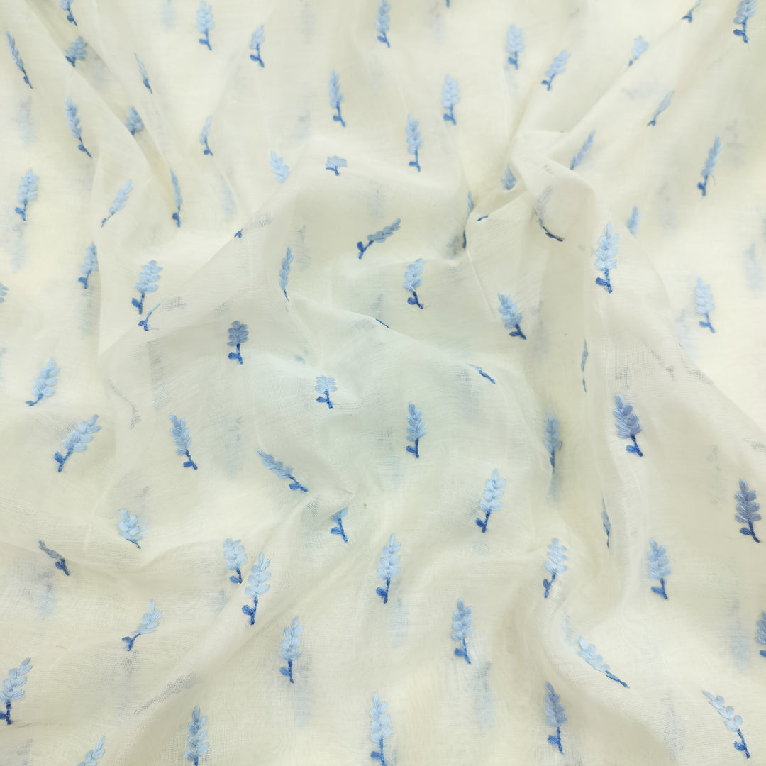 Beautiful Chanderi Multi Thread Embroidery Fabrics