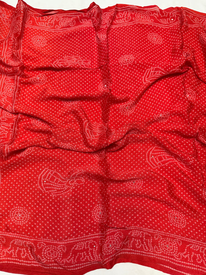 ✨ Chinon Cutdana & Sequins Work Unstitched Suit Set