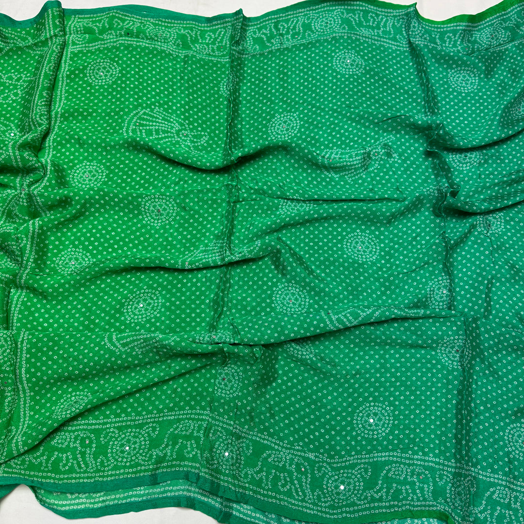 ✨ Chinon Cutdana & Sequins Work Unstitched Suit Set
