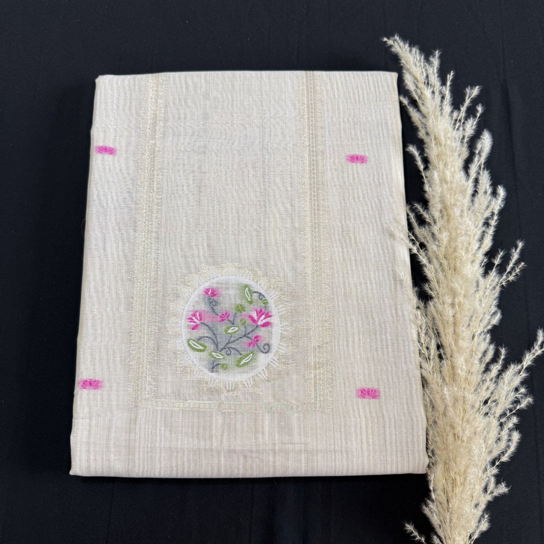 Chandei Jamdani Weaving Unstitched Suit Set-KS0002