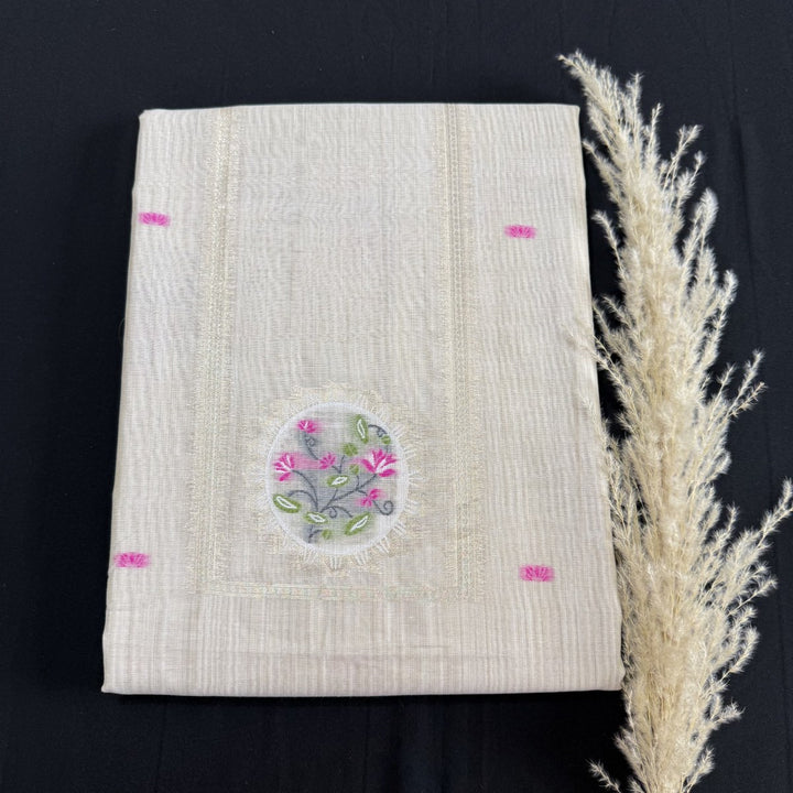 Chandei Jamdani Weaving Unstitched Suit Set-KS0002