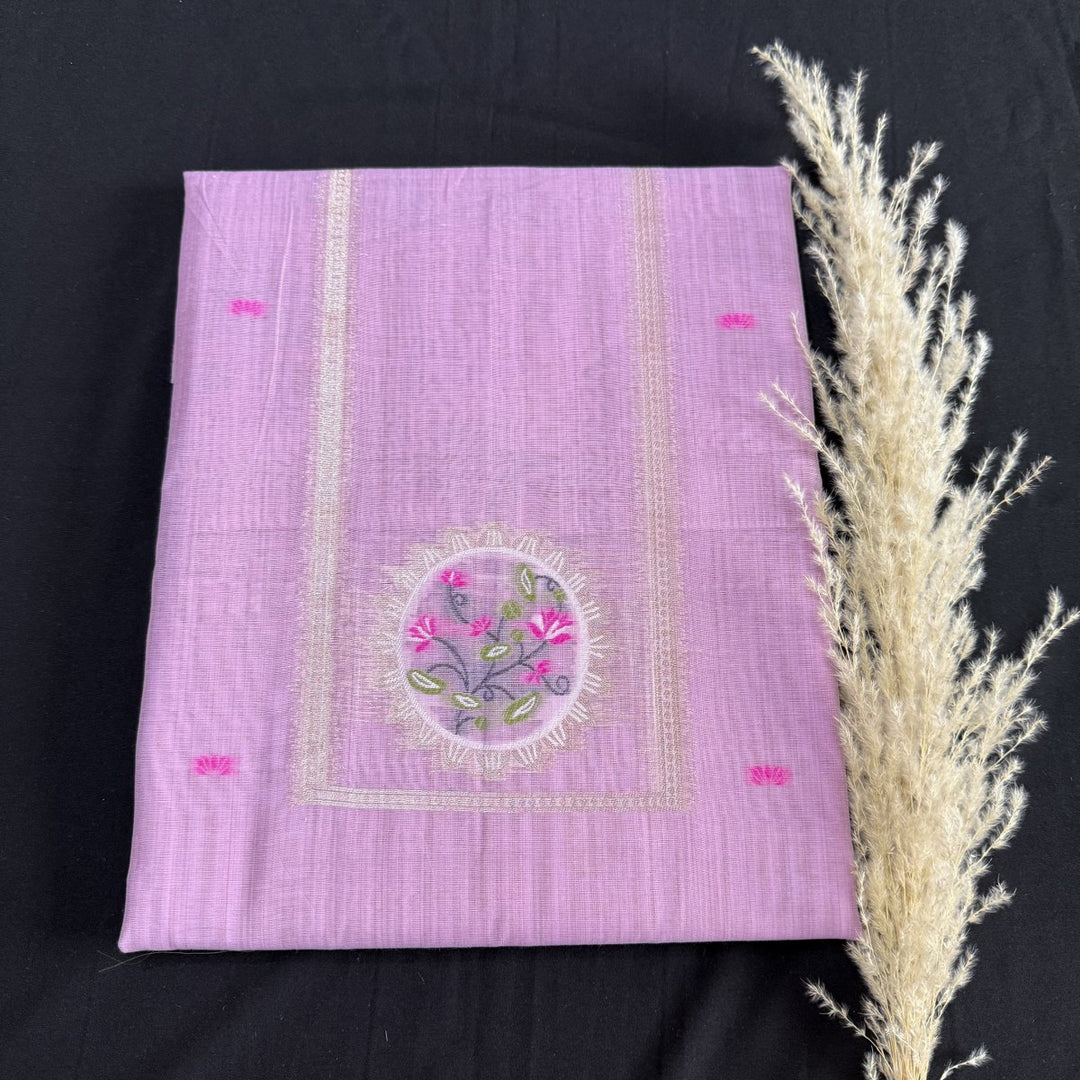 Chandei Jamdani Weaving Unstitched Suit Set-KS0002-2