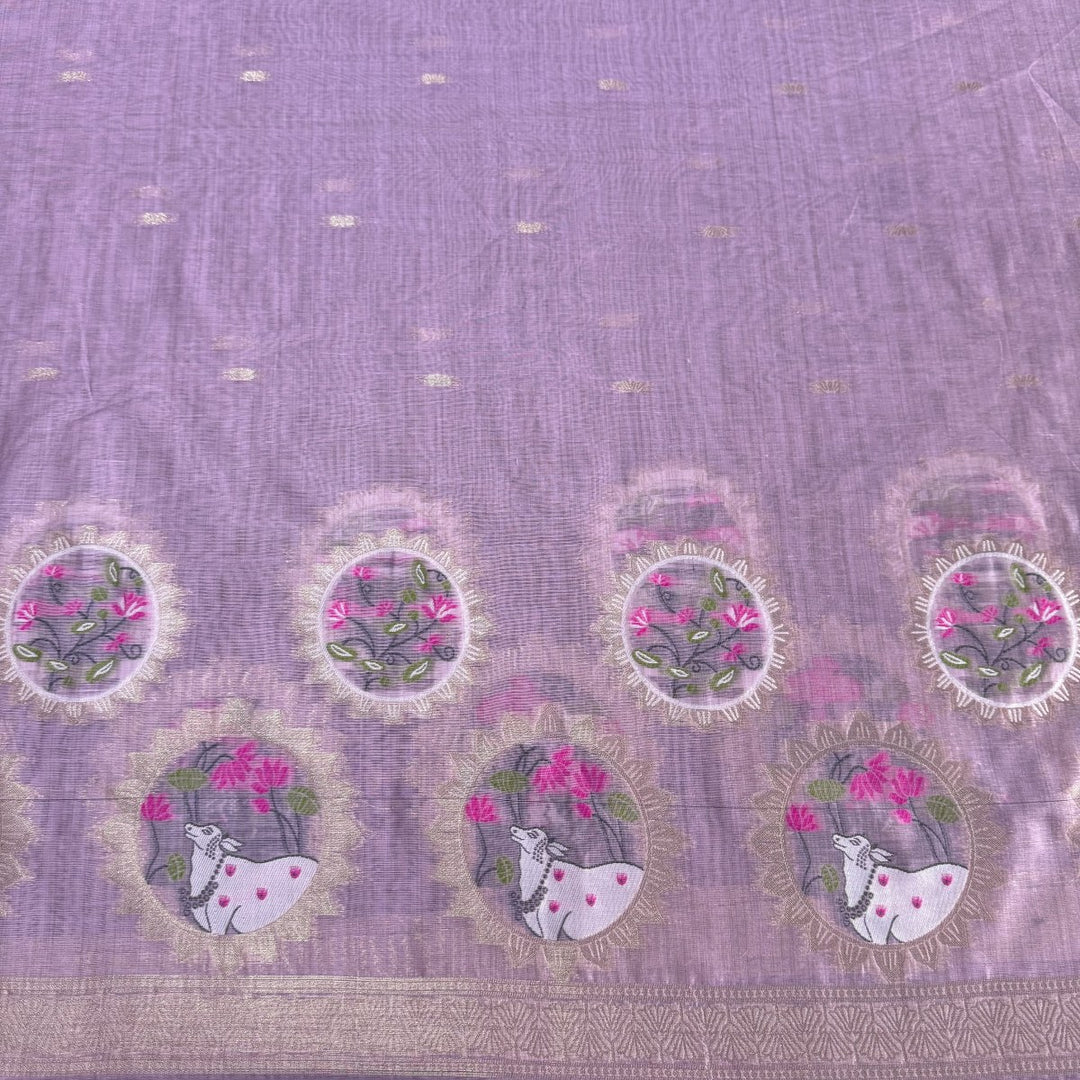 Chandei Jamdani Weaving Unstitched Suit Set-KS0002-2