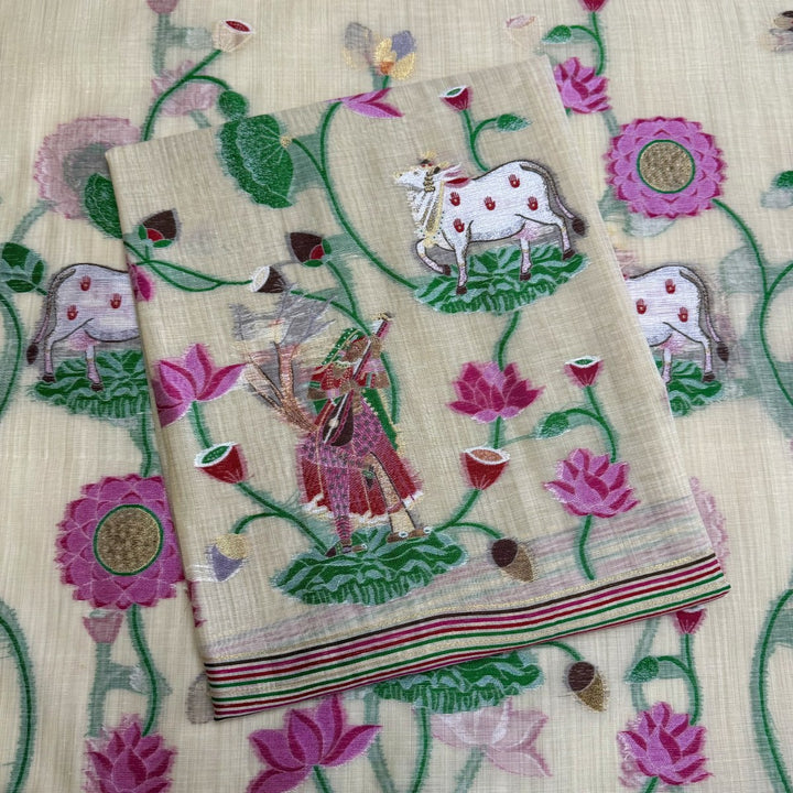 Chandei Jamdani Weaving Unstitched Suit Set-KS0171-3