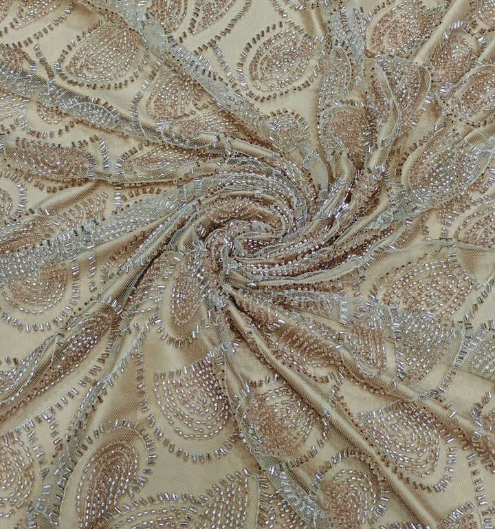 Imported Net Cut Dana Heavy Embroidery Fabrics