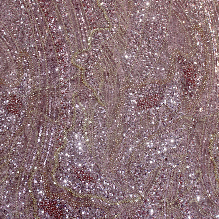 Beautiful Imported Net Cut Dana & Sequins Embroidery Fabric