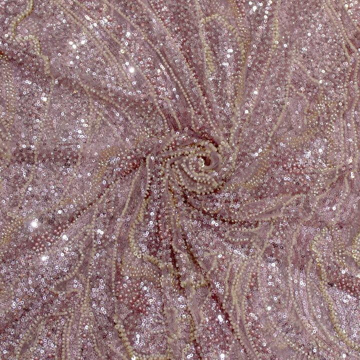 Beautiful Imported Net Cut Dana & Sequins Embroidery Fabric