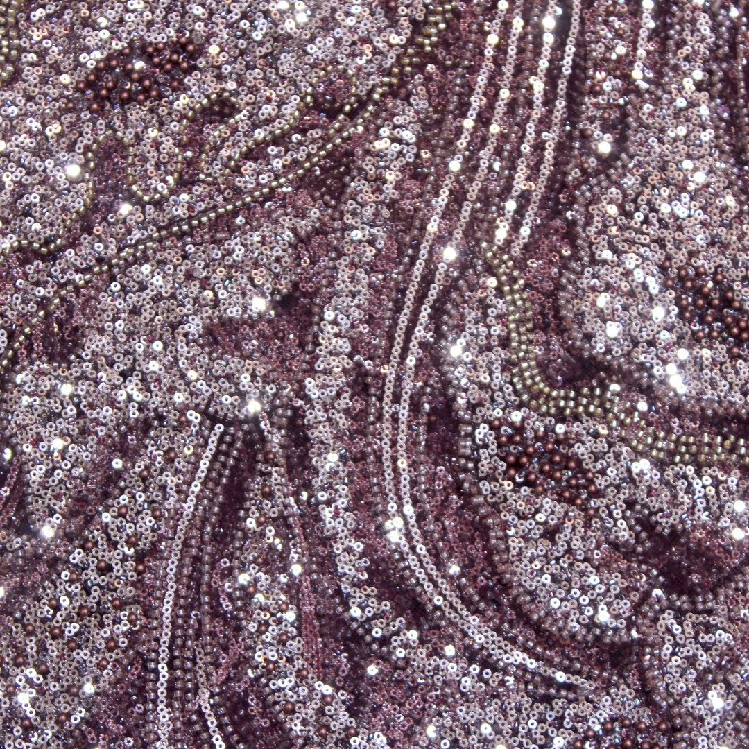 Beautiful Imported Net Cut Dana & Sequins Embroidery Fabric
