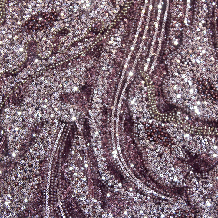 Beautiful Imported Net Cut Dana & Sequins Embroidery Fabric
