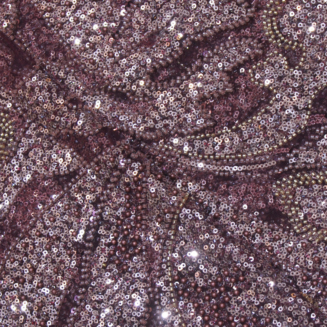 Beautiful Imported Net Cut Dana & Sequins Embroidery Fabric