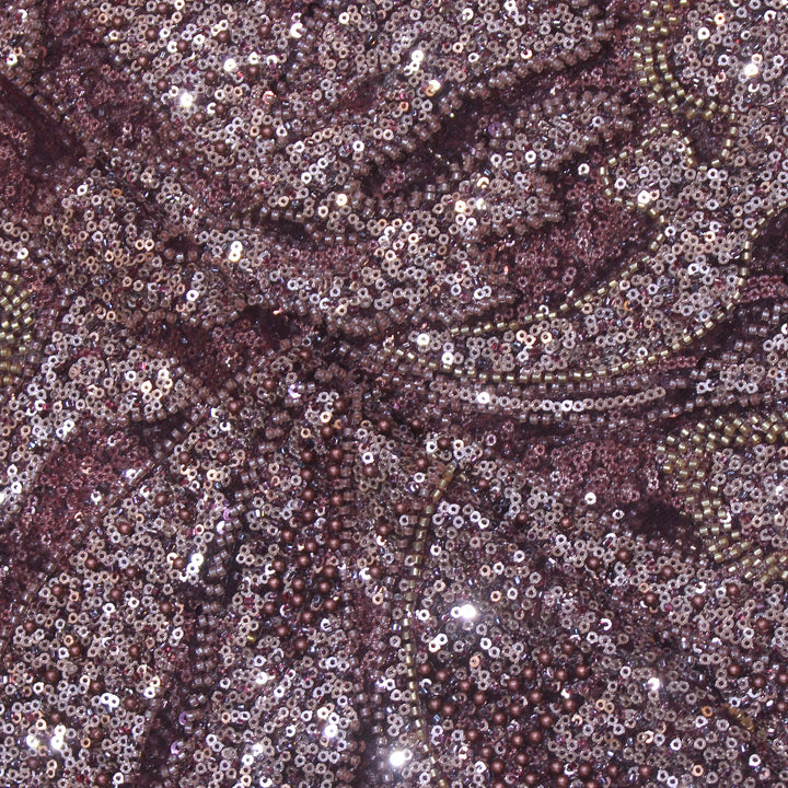 Beautiful Imported Net Cut Dana & Sequins Embroidery Fabric