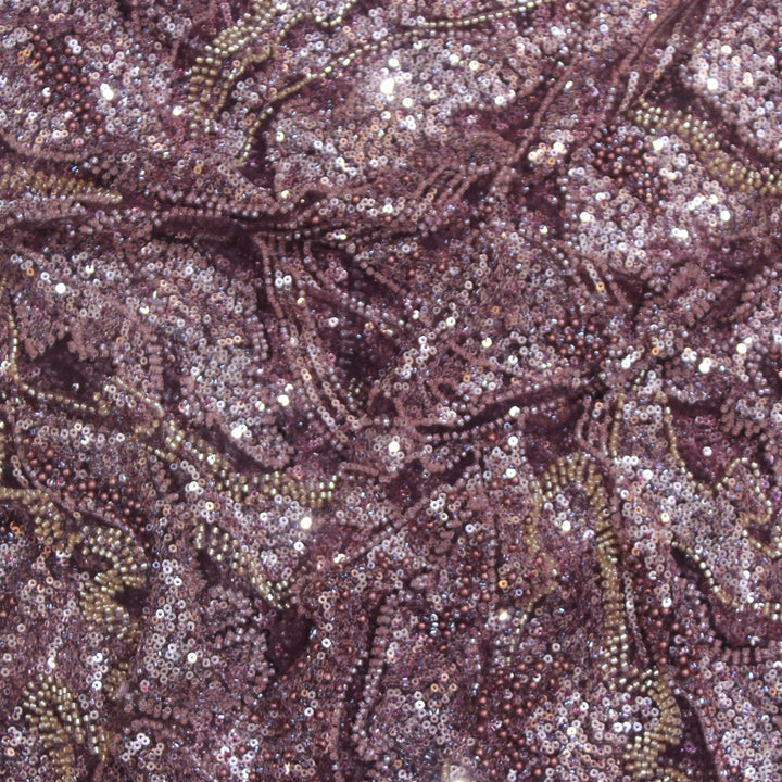Beautiful Imported Net Cut Dana & Sequins Embroidery Fabric