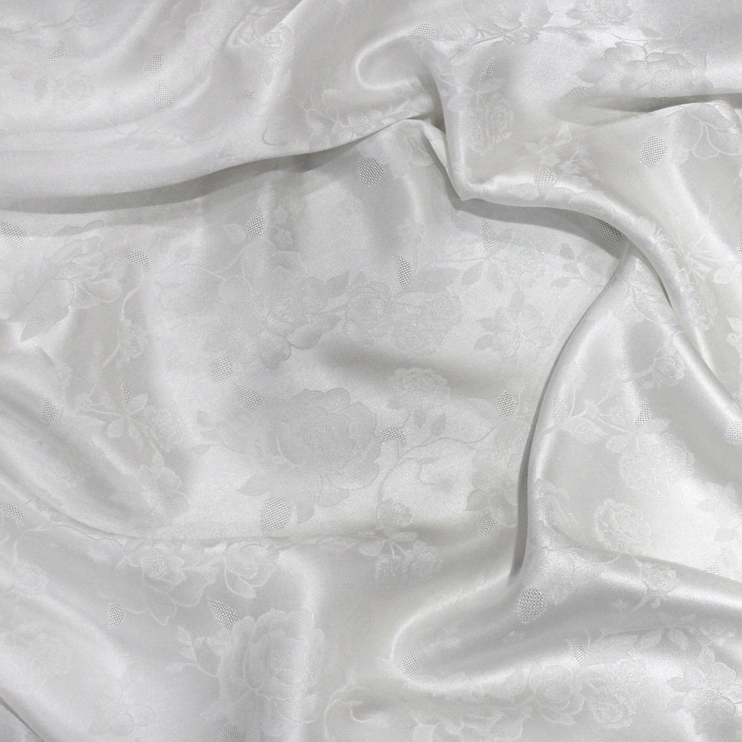 Pure Dyeable Satin Jacquard Fabrics