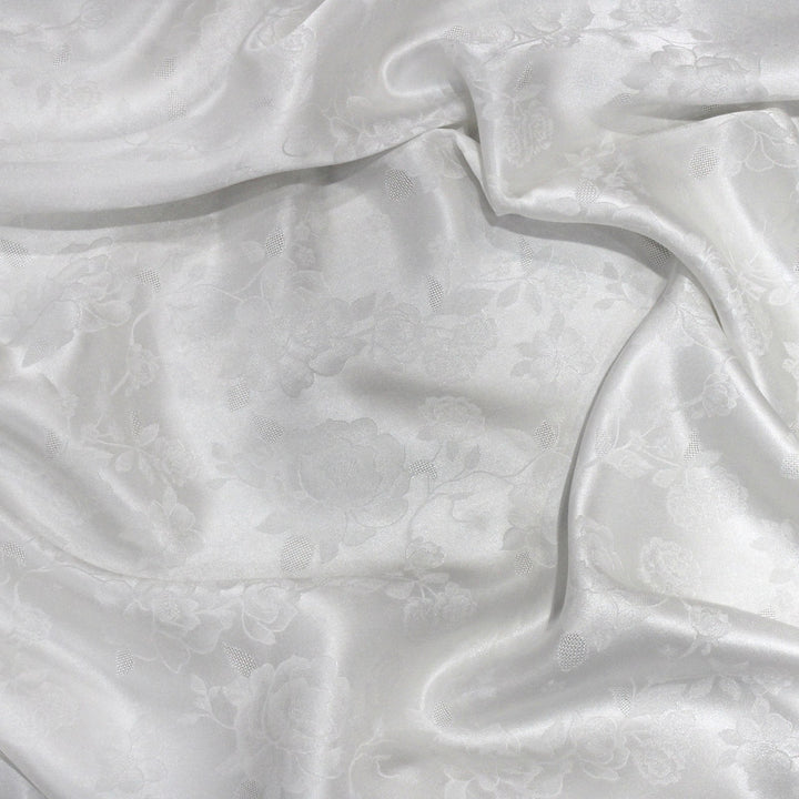 Pure Dyeable Satin Jacquard Fabrics