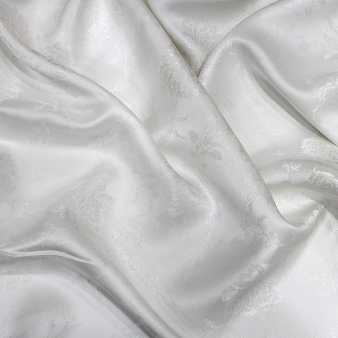 Pure Dyeable Satin Jacquard Fabrics