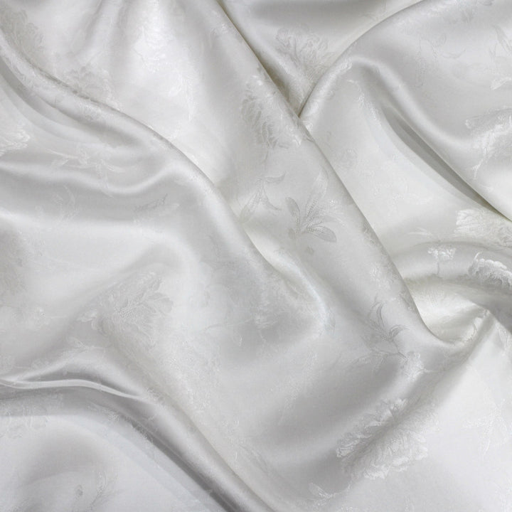 Pure Dyeable Satin Jacquard Fabrics