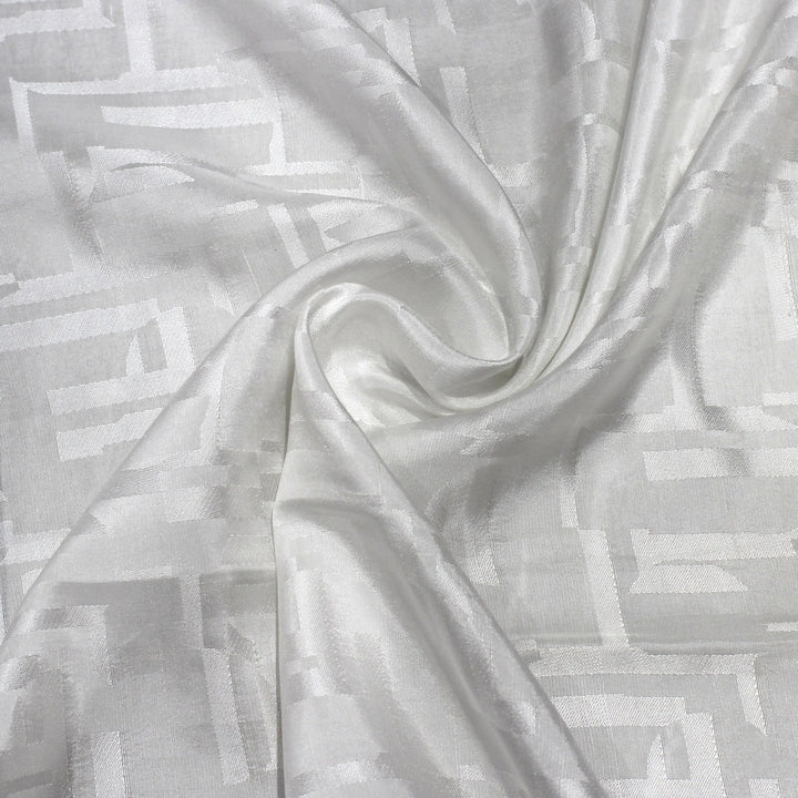 Pure Dyeable Dupion Jacquard Fabrics