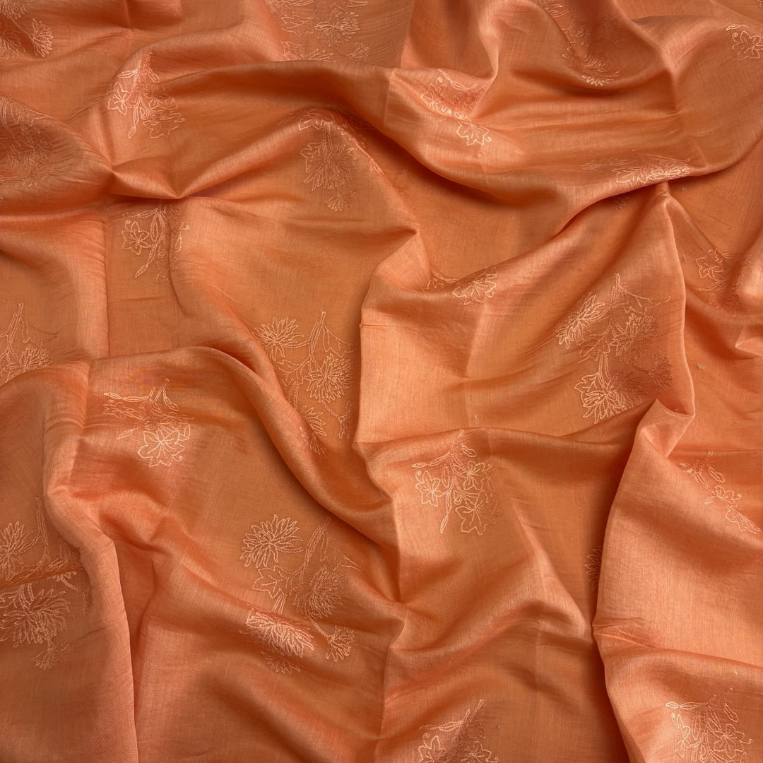 Premium Silk Chanderi Hand Print Unstitched Suit-S301184-1