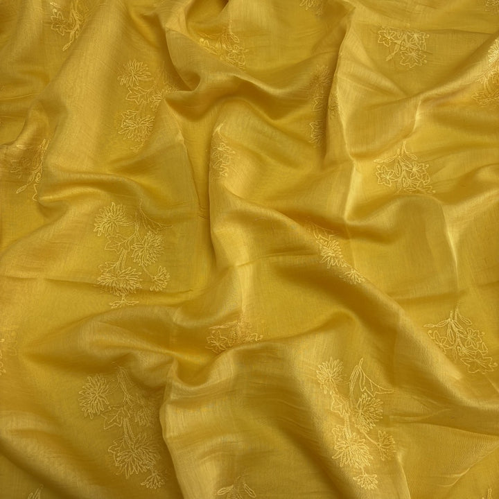 Premium Silk Chanderi Hand Print Unstitched Suit-S301184-2
