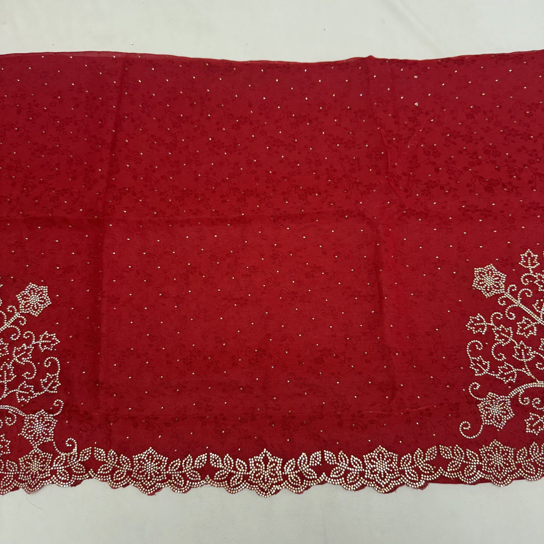 Tissue Self-Design Unstitched Suit Set