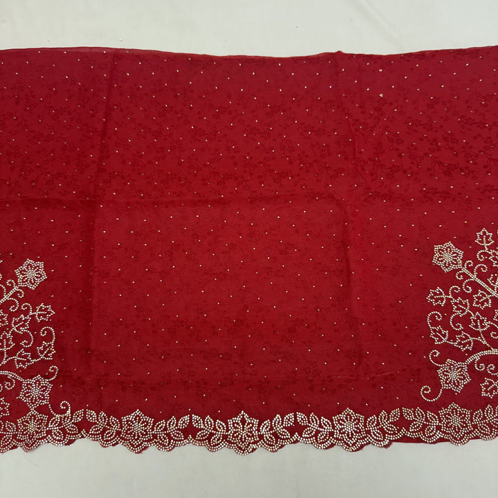 Tissue Self-Design Unstitched Suit Set