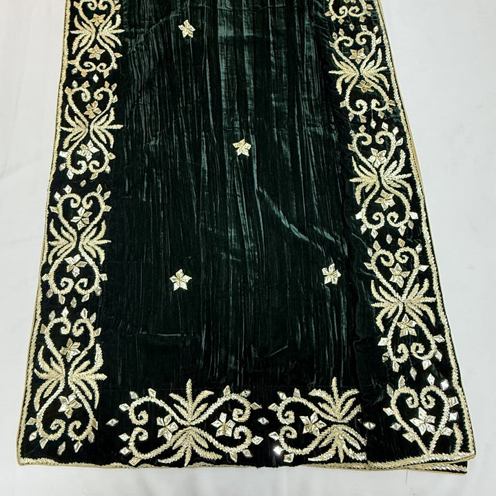 Pure Silk Velvet Unstitched Suits Set