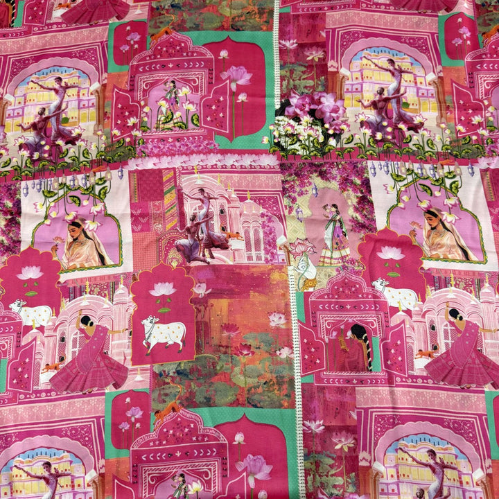 Bamberg Satin Digital Print Fabrics