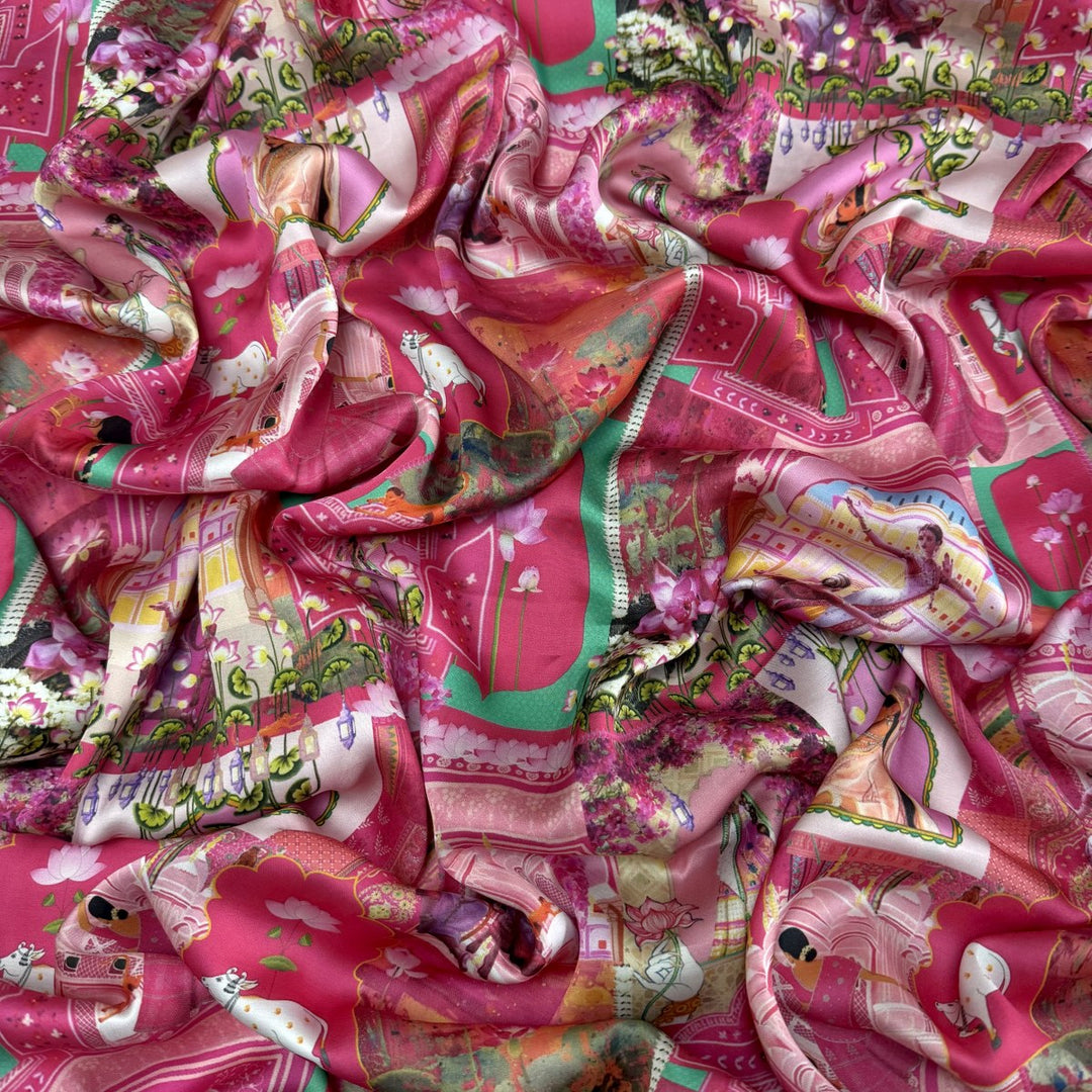 Bamberg Satin Digital Print Fabrics