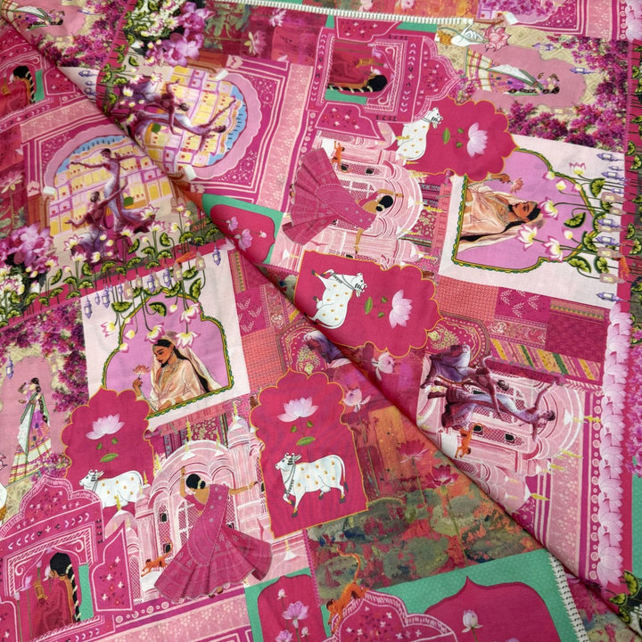 Bamberg Satin Digital Print Fabrics