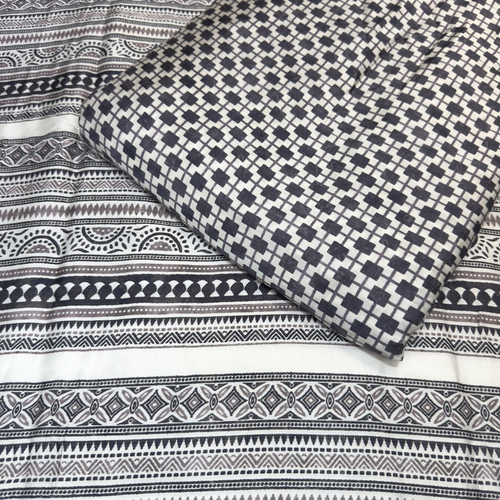 Elegant Modal Satin Digital Print Fabric 5 – Soft Luxury Designer Fabric - 001416-S18