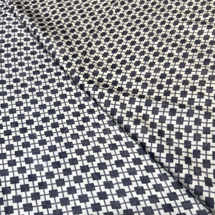 Elegant Modal Satin Digital Print Fabric 5 – Soft Luxury Designer Fabric - 001416-S19