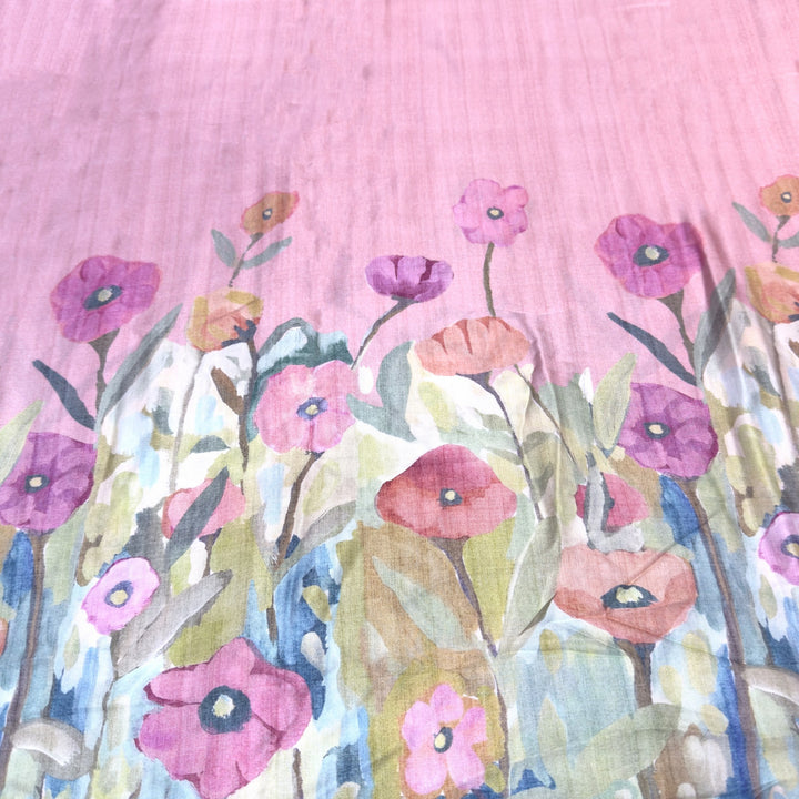 Elegant Modal Satin Digital Print Fabric 5 – Soft Luxury Designer Fabric - 001416-S21