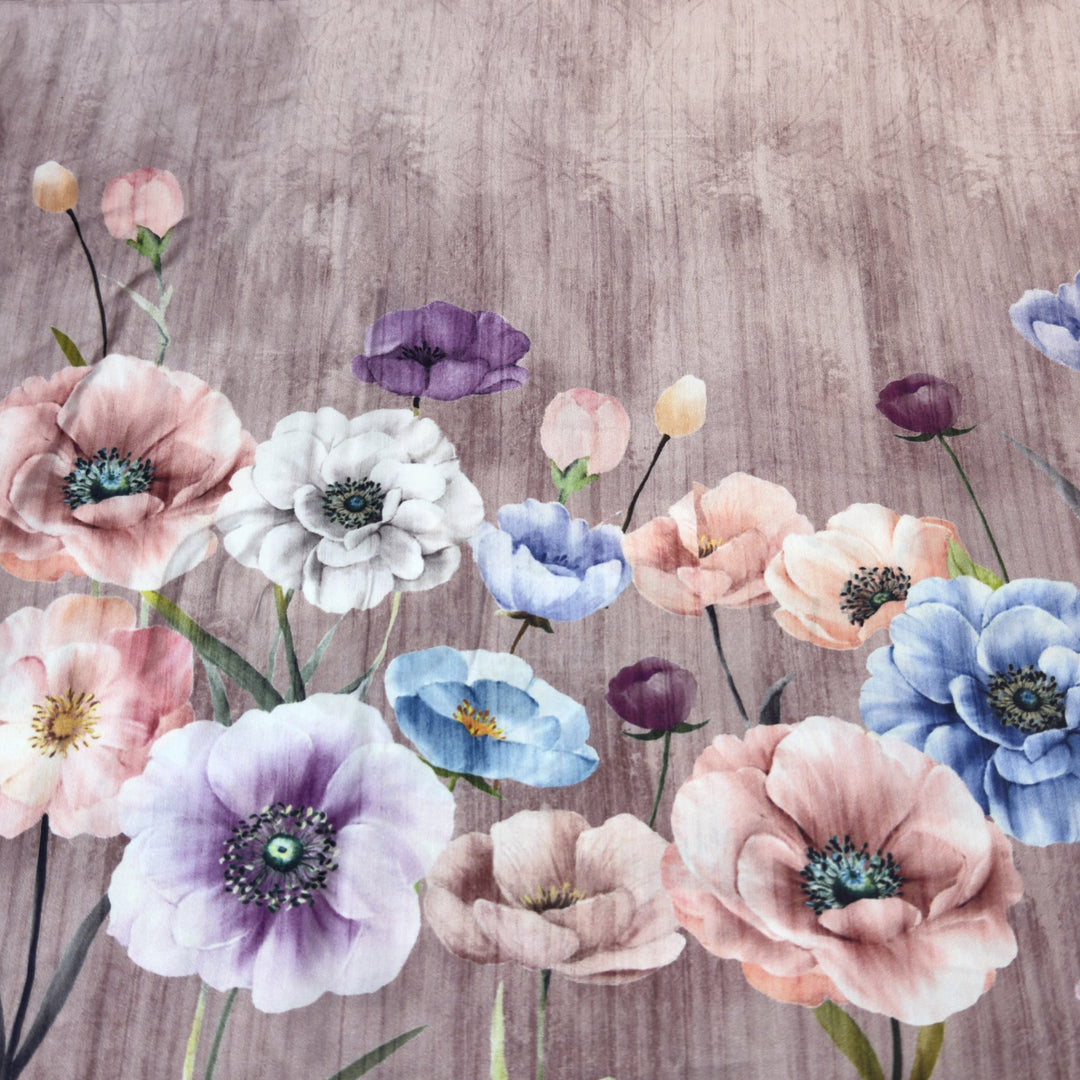 Elegant Modal Satin Digital Print Fabric 5 – Soft Luxury Designer Fabric - 001416-S23