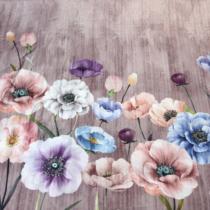 Elegant Modal Satin Digital Print Fabric 5 – Soft Luxury Designer Fabric - 001416-S23