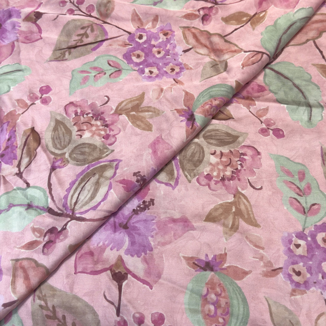 Elegant Modal Satin Digital Print Fabric 5 – Soft Luxury Designer Fabric - 001416-S20