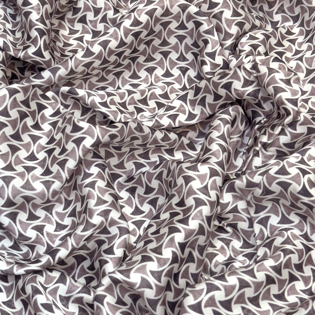 Elegant Modal Satin Digital Print Fabric 5 – Soft Luxury Designer Fabric - 001416-S15