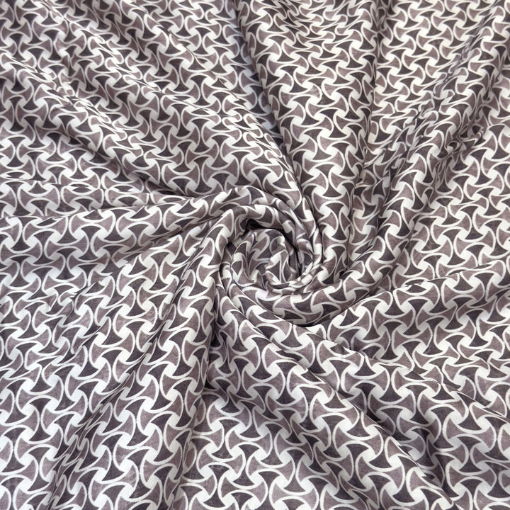 Elegant Modal Satin Digital Print Fabric 5 – Soft Luxury Designer Fabric - 001416-S15