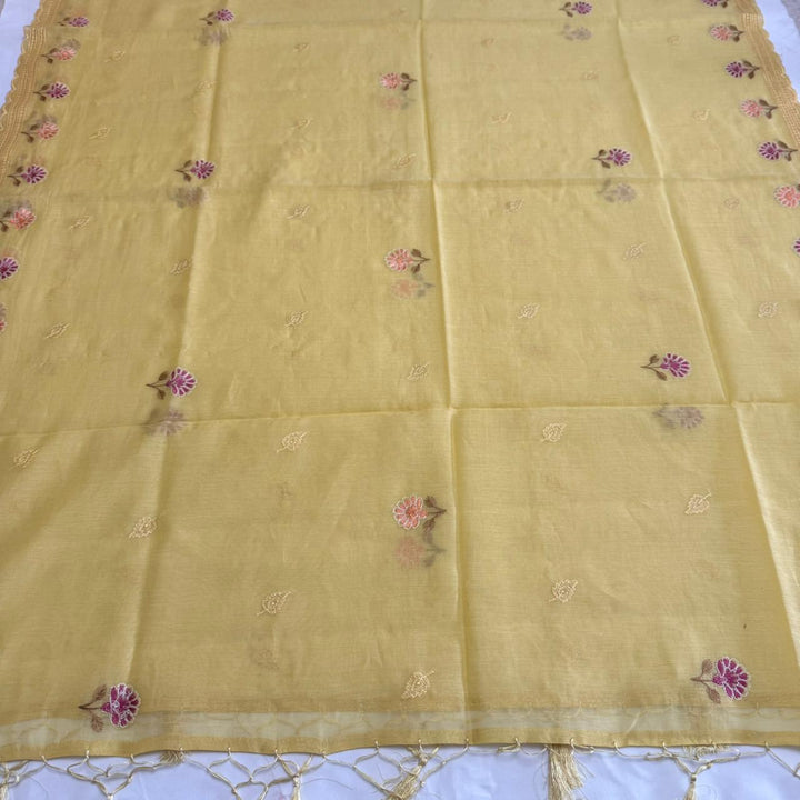 PREMIUM MAL CHANDERI UNSTITCHED SUIT- ASJ025- 03