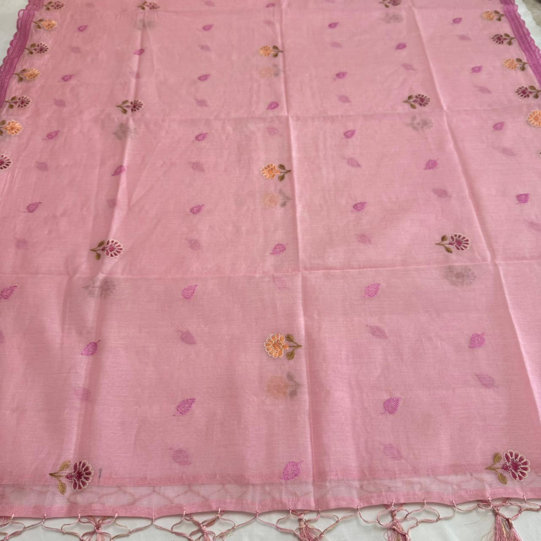 PREMIUM MAL CHANDERI UNSTITCHED SUIT- ASJ025- 05