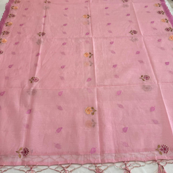 PREMIUM MAL CHANDERI UNSTITCHED SUIT- ASJ025- 05