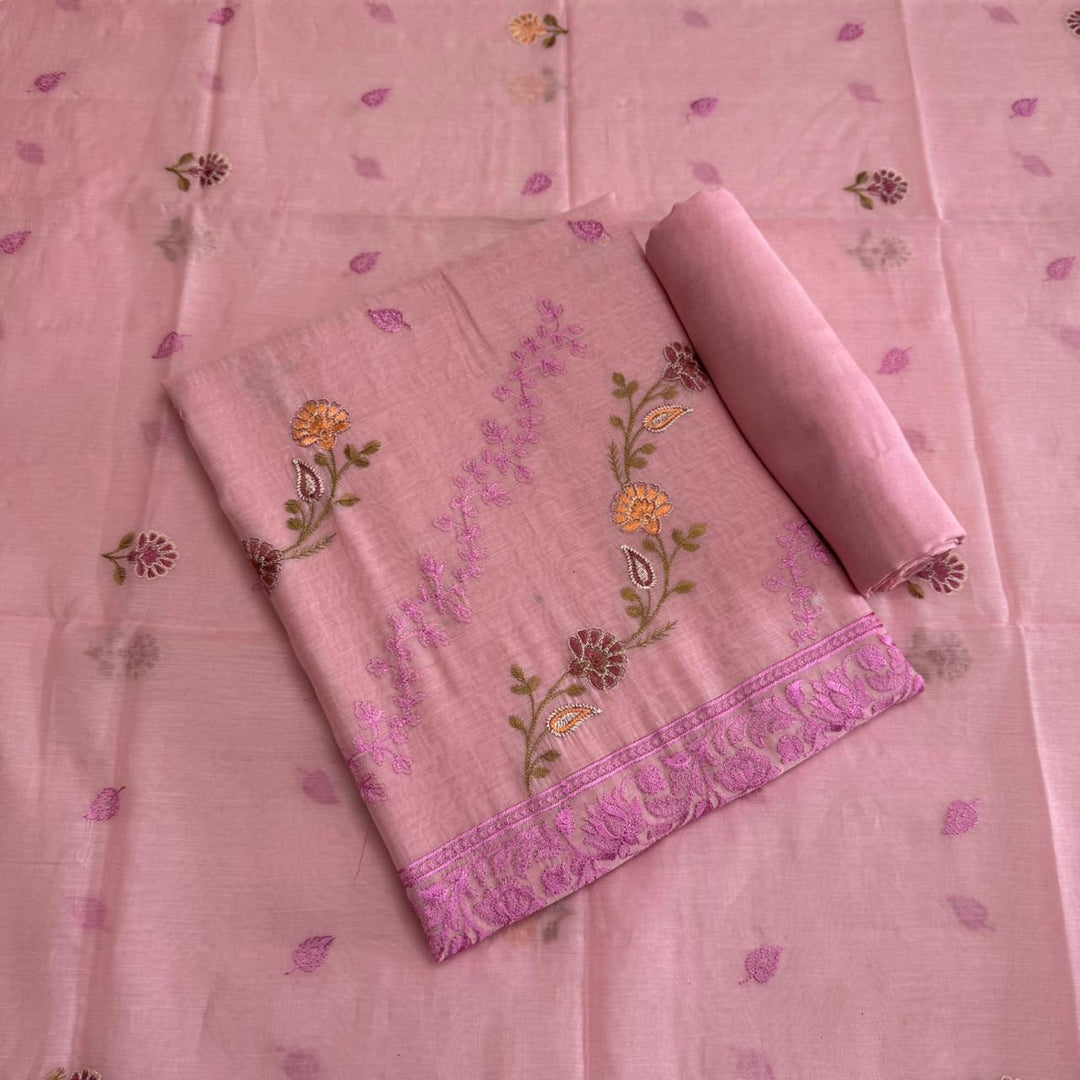 PREMIUM MAL CHANDERI UNSTITCHED SUIT- ASJ025- 05